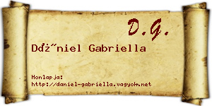 Dániel Gabriella névjegykártya