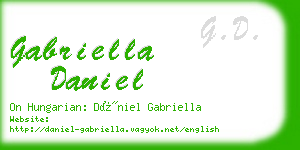 gabriella daniel business card